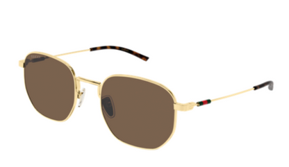 Gucci GG2095S 004 Angle - Side profile of Gucci GG2095S 004 gold metal luxury sunglasses