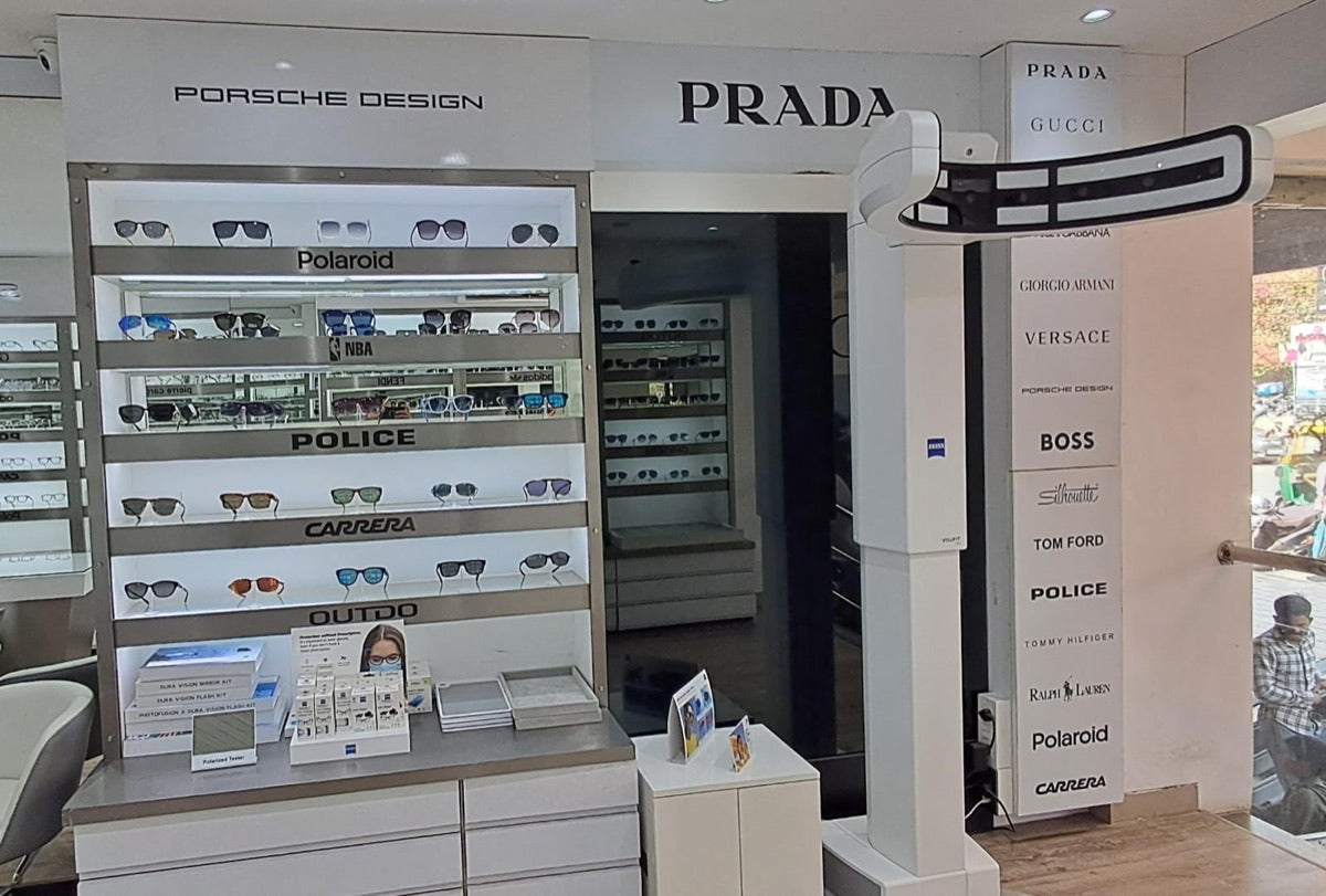 Eyesense HSR Layout - designer eyewear brands display